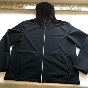 32 Degrees Cool Black Hooded Zip-Up Performance Jacket Sweatshirt Men’s Size XL